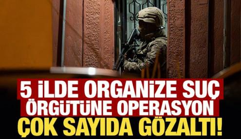 Son Dakika... 5 ilde organize suç örgütüne operasyon: 37 gözaltı