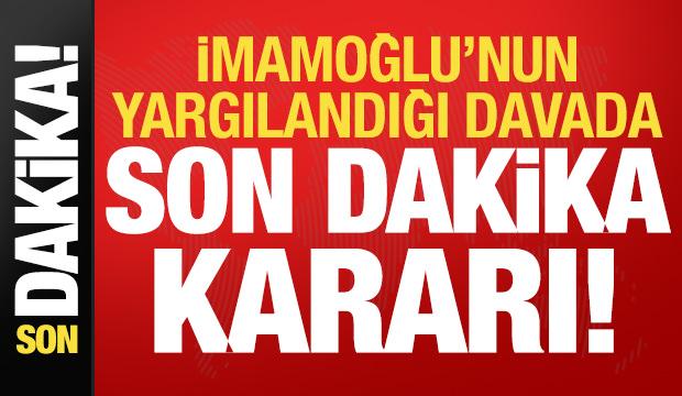 Son dakika: İmamoğlu'nun yargılandığı diploma davasında kritik karar!