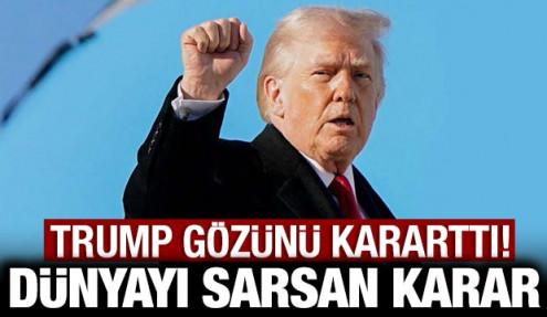 Son dakika: Trump gözünü kararttı: Dünyayı etkileyecek kararı duyurdu!