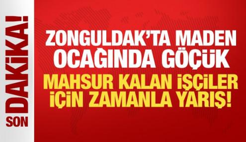Son Dakika... Zonguldak'ta maden ocağında göçük: 3 işçi mahsur kaldı