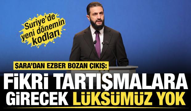 Suriye’de yeni dönemin kodları! Şara'dan ezber bozan çıkış
