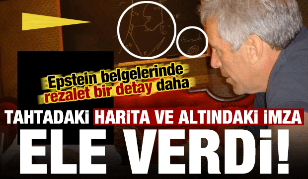 Tahtadaki harita ve atılan imza ele verdi! Epstein belgelerinde bir rezalet detay daha...