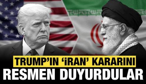Trump'ın İran kararını resmen duyurdular: İsrail vurursa...