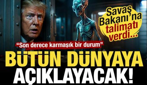 'Uzaylılar gerçek' demişti! Trump, talimatı resmen verdi! UFO'ları açıklayacak!