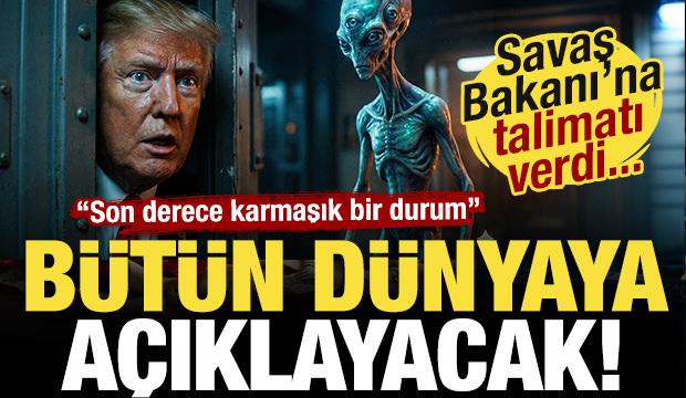 'Uzaylılar gerçek' demişti! Trump, talimatı resmen verdi! UFO'ları açıklayacak!