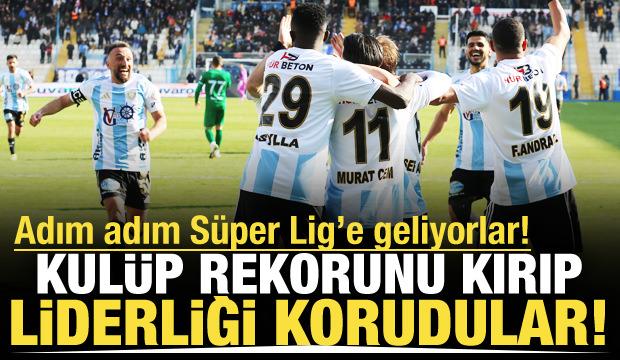 Adım adım S&uuml;per Lig'e geliyorlar! &Uuml;st &uuml;ste 10 ma&ccedil; kazanarak kul&uuml;p rekorunu kırdılar