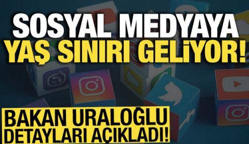 Bakan Uraloğlu, detayları açıkladı! Sosyal medyaya 15 yaş sınırı geliyor