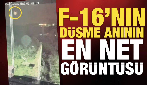 Balıkesir'deki F-16 kazasında düşme anının en net görüntüsü ortaya çıktı