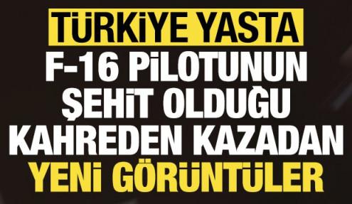 Bir şehidimizin olduğu F-16 kazasının olduğu bölge