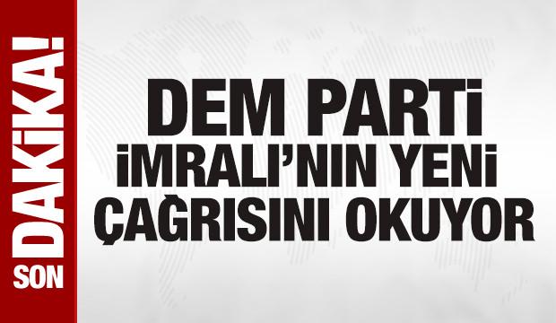 DEM Parti heyeti İmralı'nın mesajını okuyor