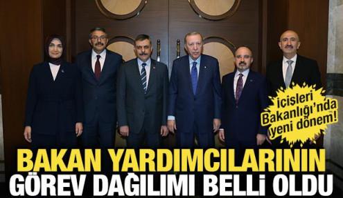 İçişleri Bakanlığı'nda yeni dönem! Bakan yardımcılarının görev dağılımı belli oldu