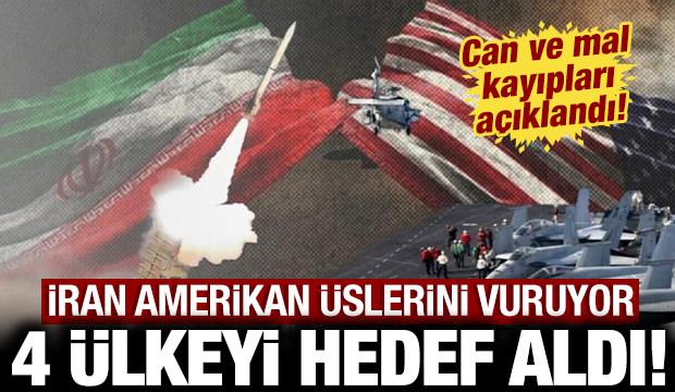 İran Bahreyn, BAE, Katar ve Umman'da ABD'yi vurdu: Can ve mal kayıpları açıklandı!