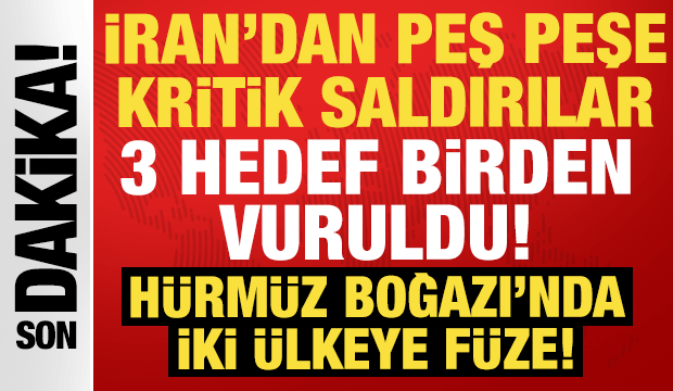 İran'dan peş peşe saldırılar: Erbil havalimanı, ABD ve İngiltere tankerleri vuruldu!
