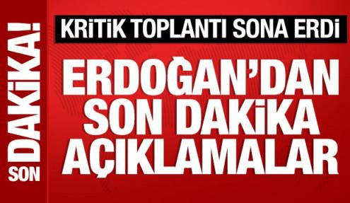 Kabine Toplantısı sona erdi: Cumhurbaşkanı Erdoğan açıklama yapıyor