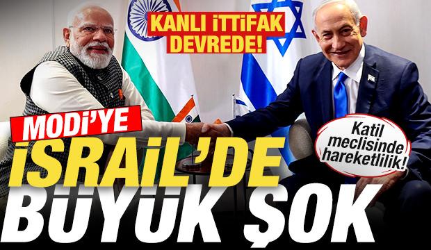 Modi'ye İsrail'de b&uuml;y&uuml;k şok! Katil meclisinde hareketlilik! Kanlı ittifak devrede