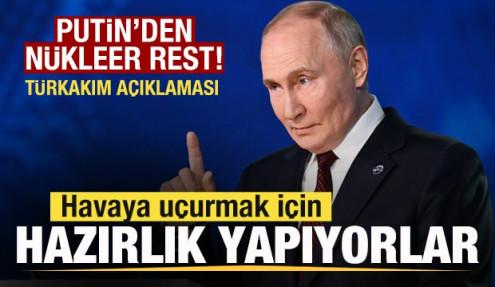 Putin'den nükleer rest! 'TürkAkım' açıklaması! Havaya uçurmak için hazırlık yapıyorlar