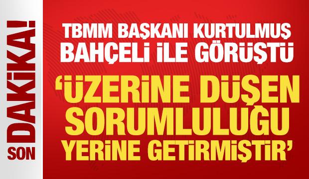 Son Dakika: TBMM Başkanı Kurtulmuş Bahçeli'yi ziyaret etti