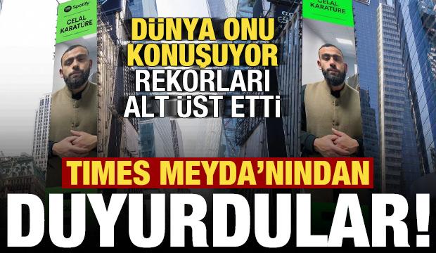 Times Meydanı'nda bir Türk yıldızı: Celal Karatüre dünyayı sallamaya devam diyor! 