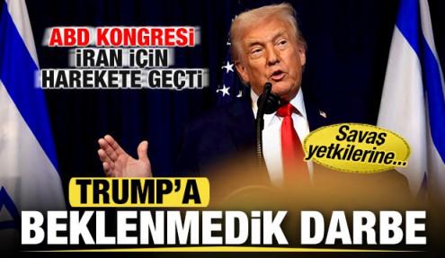 Trump'a beklenmedik darbe! ABD Kongresi İran için harekete geçti! Savaş yetkileri...
