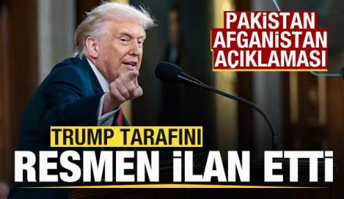 Trump'tan Pakistan-Afganistan savaşı açıklaması! Tarafını resmen ilan etti