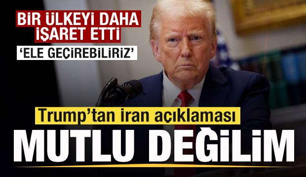 Trump'tan son dakika İran açıklaması! Bir ülkeyi daha işaret etti: Ele geçirebiliriz