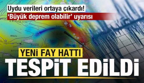 Uydu verileri ortaya çıkardı! Yeni fay hattı tespit edildi: Büyük deprem olabilir