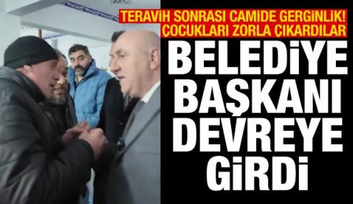 Darıca'da teravih sonrası camide gerginlik! Belediye Başkanı devreye girdi