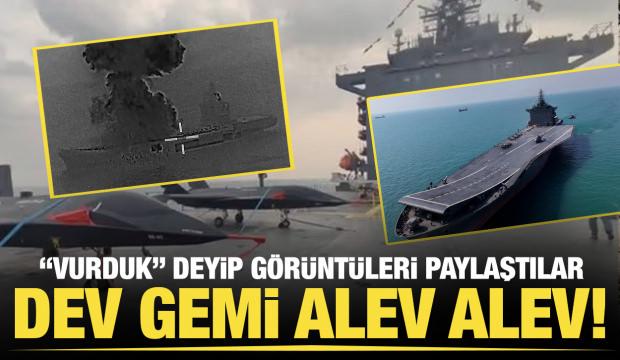 ABD ordusu, İran'a ait bir İHA gemisinin vurulduğunu açıkladı