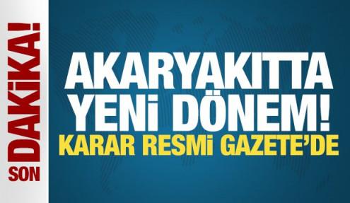 Akaryakıt fiyatlarında eşel mobil sistemine geçildi! Karar Resmi Gazete'de