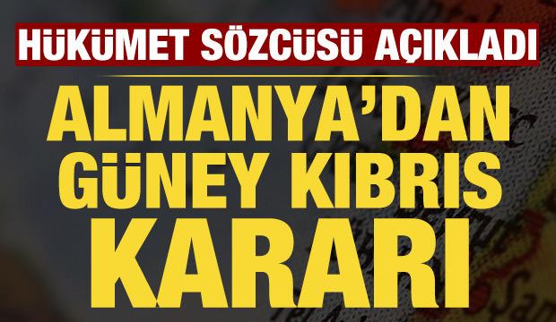 Almanya'dan G&uuml;ney Kıbrıs Rum Y&ouml;netimi kararı