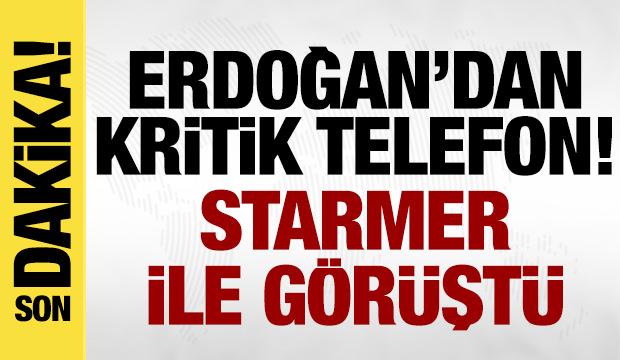 Cumhurbaşkanı Erdoğan, Starmer ile görüştü!