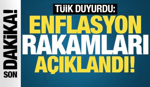 Enflasyon rakamları açıklandı! TÜİK verileri paylaştı