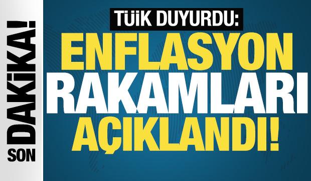 Enflasyon rakamları açıklandı! TÜİK verileri paylaştı