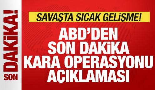 İran, ABD-İsrail savaşı! ABD'den son dakika kara operasyonu açıklaması! İran'dan misilleme