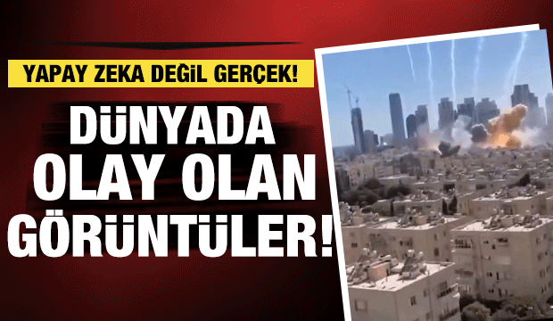 İran İsrail'e bomba yağdırdı, demir kubbe delik deşik oldu...