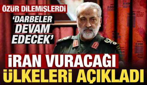 İran vuracağı ülkeleri açıkladı: ABD ve Siyonist rejime darbeler devam edecek