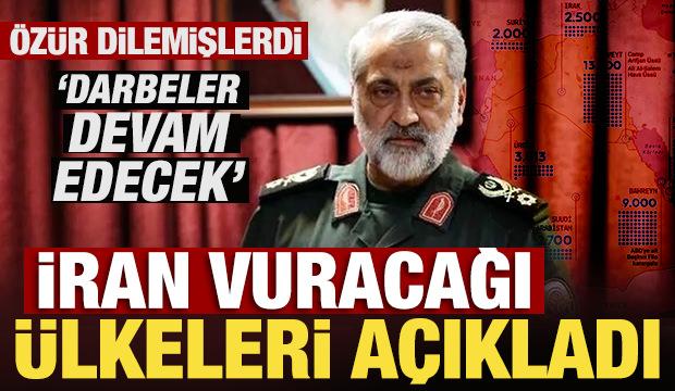 İran vuracağı ülkeleri açıkladı: ABD ve Siyonist rejime darbeler devam edecek