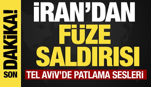 İran'dan füze saldırısı! Tel Aviv'de patlama sesleri! 