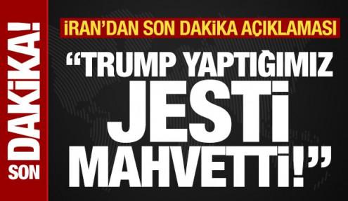 İran'dan sürpriz çıkış! Son dakika ABD açıklaması: Trump yaptığımız jesti mahvetti