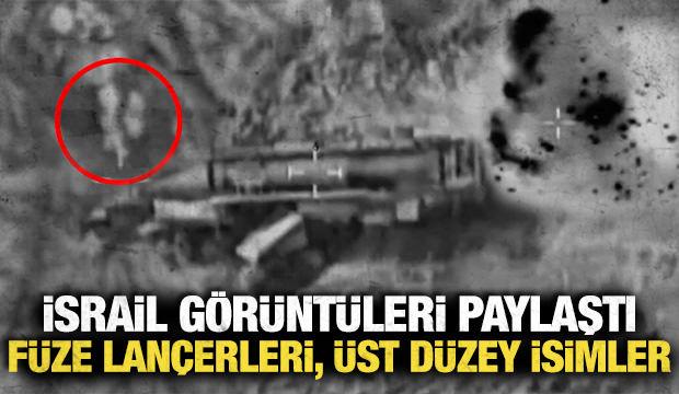 İsrail, İran'a ait balistik füze lançerlerinin vurulduğu görüntüleri yayınladı