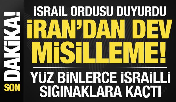 İsrail ordusu duyurdu, İran'dan dev misilleme! 100 binlerce İsrailli sığınaklara kaçtı...