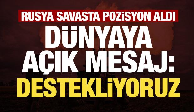 Rusya'da dünyaya net mesaj: İran'ı destekliyoruz