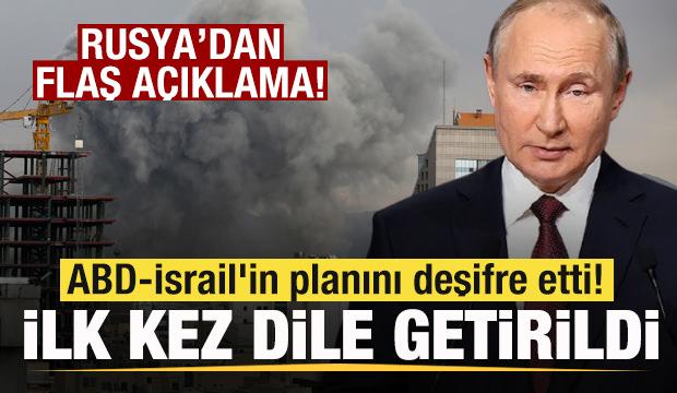 Rusya'dan son dakika a&ccedil;ıklaması ABD-İsrail'in planını deşifre etti! İlk kez dile getirildi