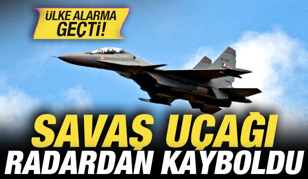 Savaş u&ccedil;ağı radardan kayboldu! &Uuml;lke alarma ge&ccedil;ti