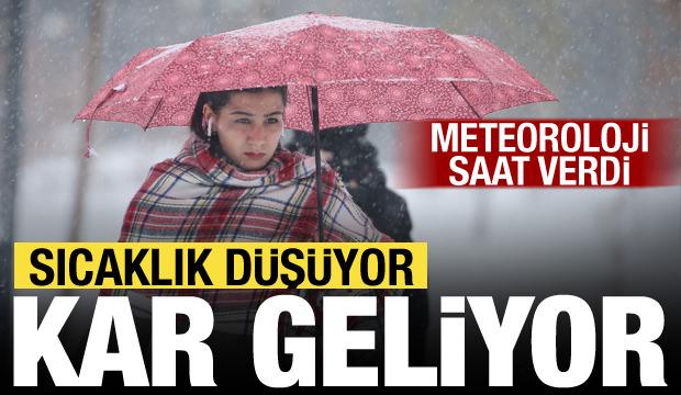 Sıcaklık düşüyor, sağanak ve kar geliyor! Meteoroloji uyardı: Gece saatlerinde dikkat!