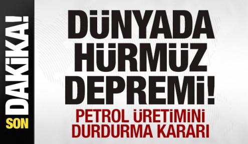 Son dakika: Dünyada Hürmüz depremi! Petrol üretimini durdurma kararı