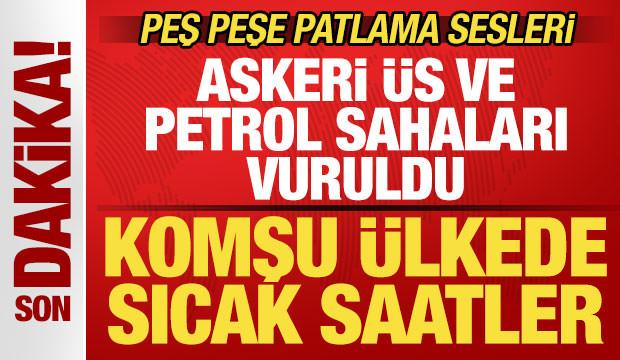 Son dakika: Komşu ülkede sıcak saatler! Peş peşe saldırılar! Askeri üs vuruldu