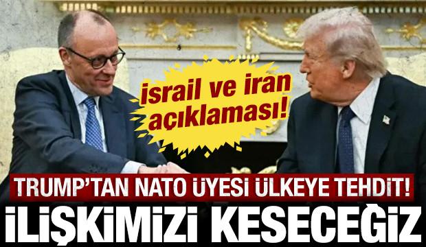  Trump'tan son dakika İran a&ccedil;ıklaması: NATO &uuml;yesi &uuml;lkeyi tehdit etti