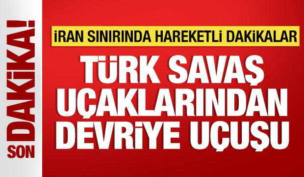  Yüksekova'da TSK'ya ait savaş uçaklarından devriye uçuşu