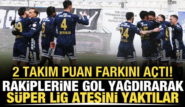 1. Lig'de 2 takım seriye bağladı! Rakiplerine gol yağdırıp şampiyonluk ateşini yaktılar
